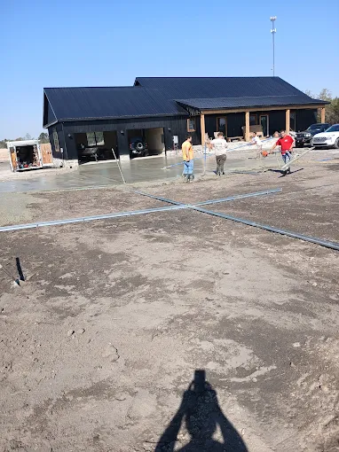 Commercial concrete site work in Ware County